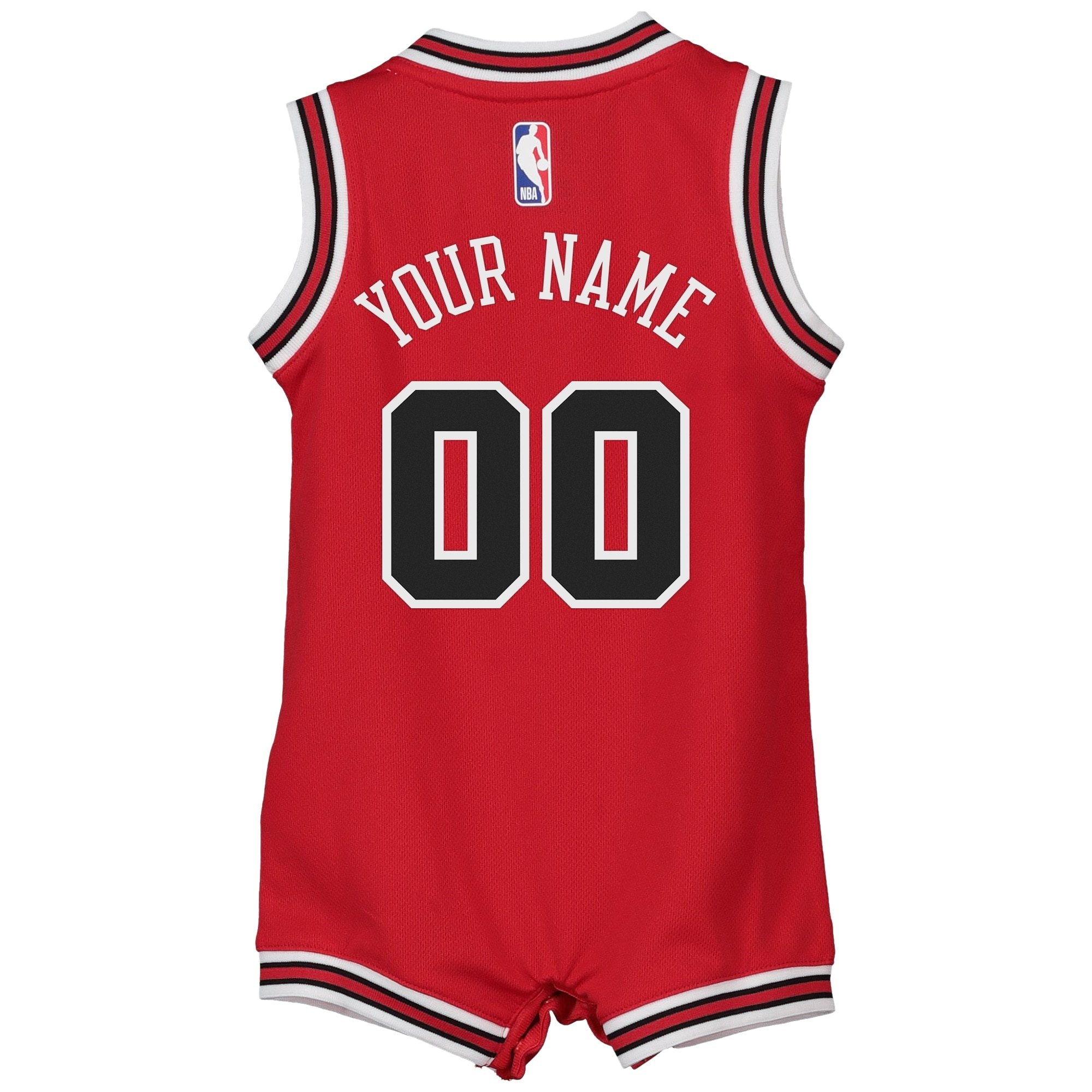 Chicago Bulls Onesie Jersey Custom Infant Unisex Multicolor Polyester