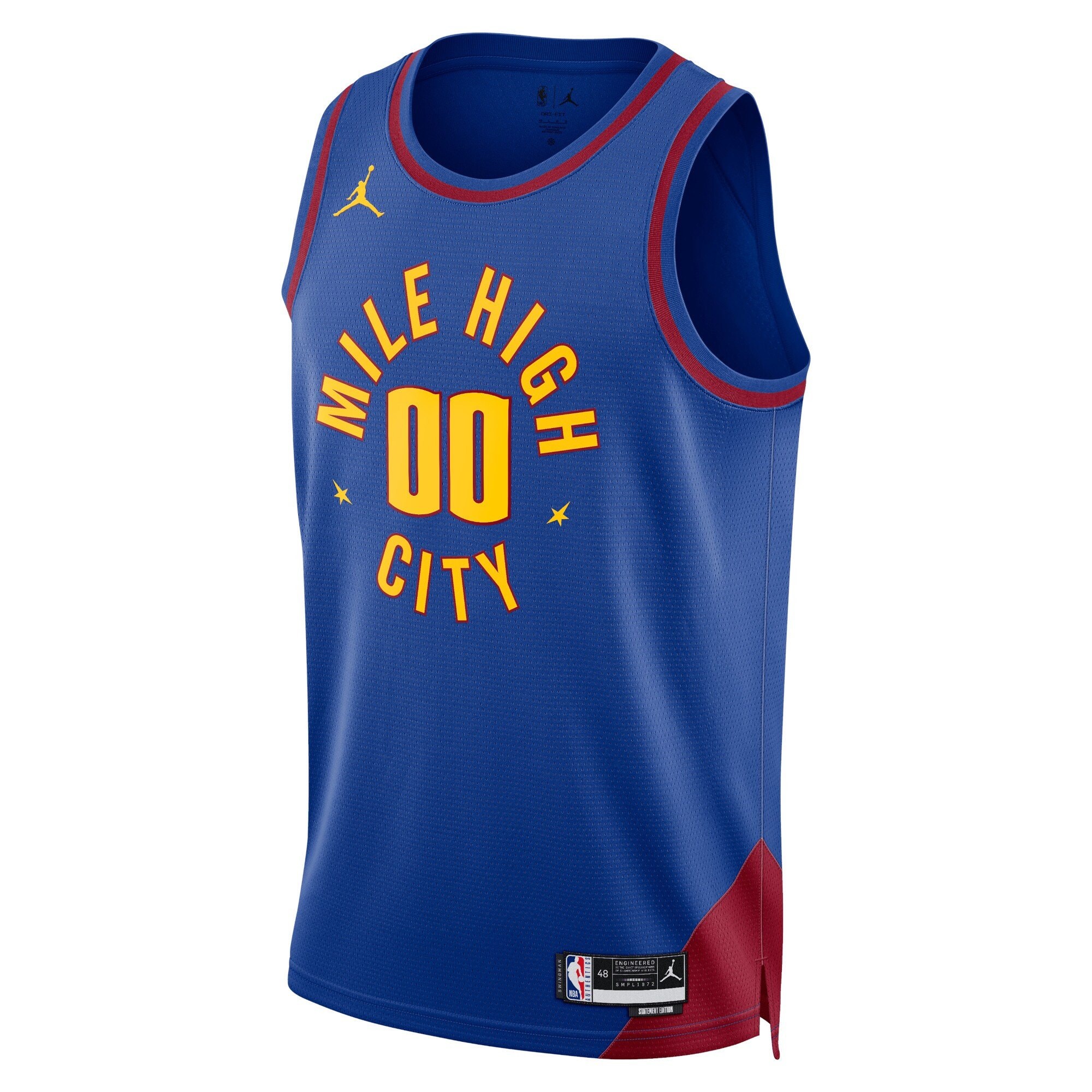 Denver Nuggets Jordan Statement Swingman Custom Jersey Unisex Multicolor