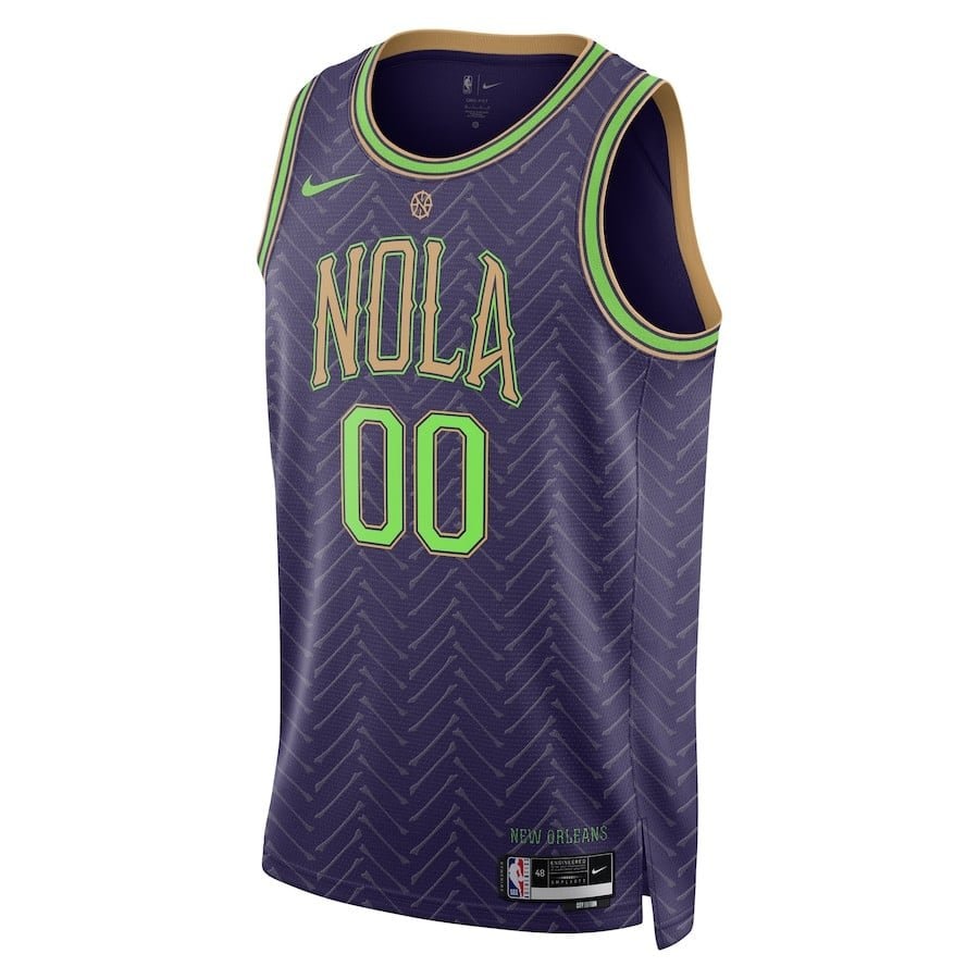 New Orleans Pelicans Unisex 2024/25 Custom Swingman Jersey City Edition Purple