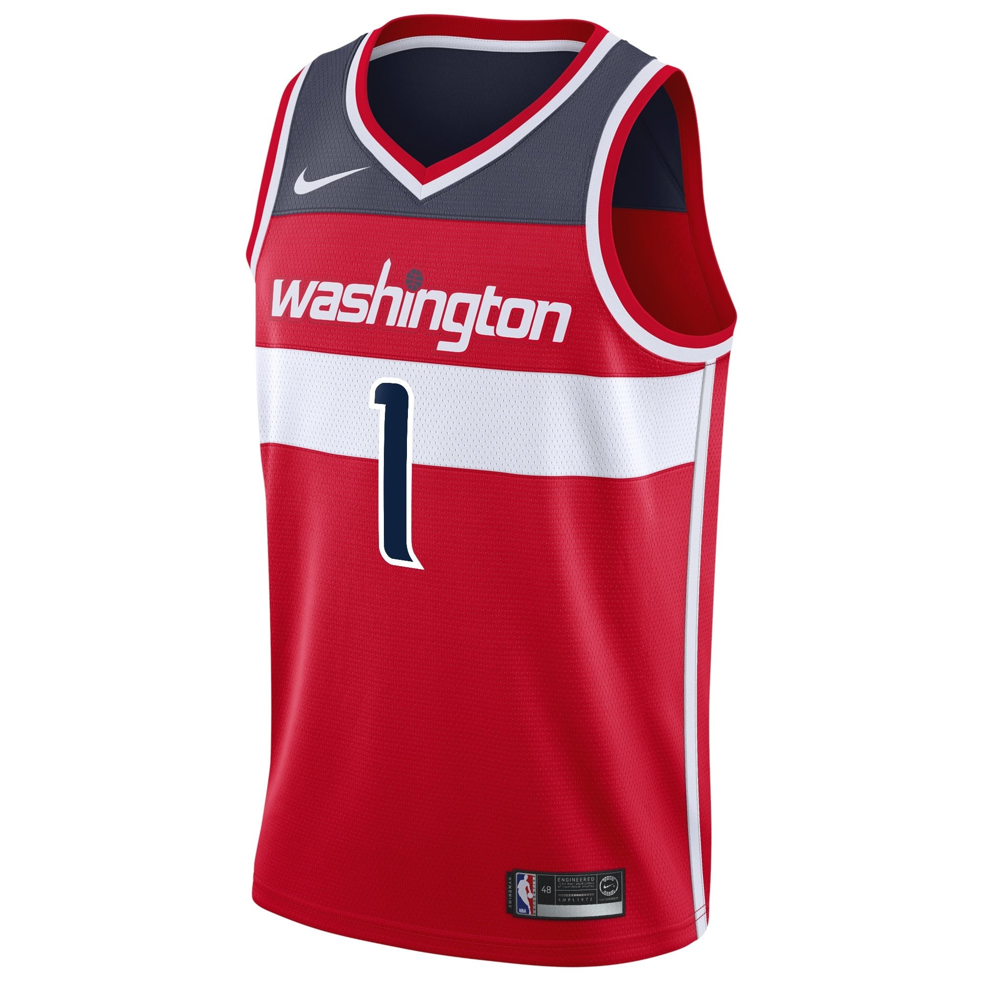 Washington Wizards Icon Edition Swingman Jersey Red Johnny Davis Youth