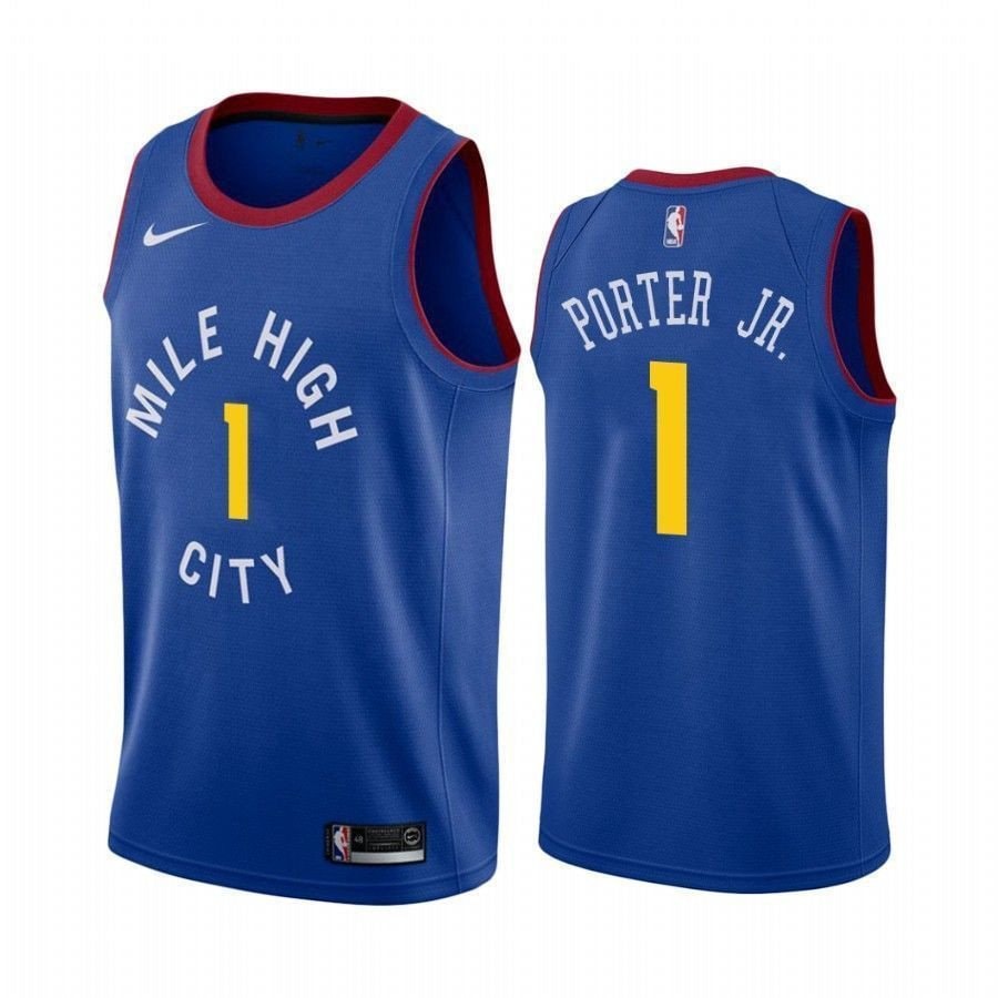 Men's Denver Nuggets Michael Porter Jr. #1 Statement Jersey Multicolor S-3XL