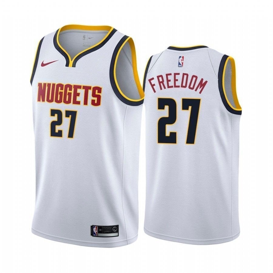 Men's Jamal Murray Freedom Nuggets Association Multicolor Jersey S-3XL