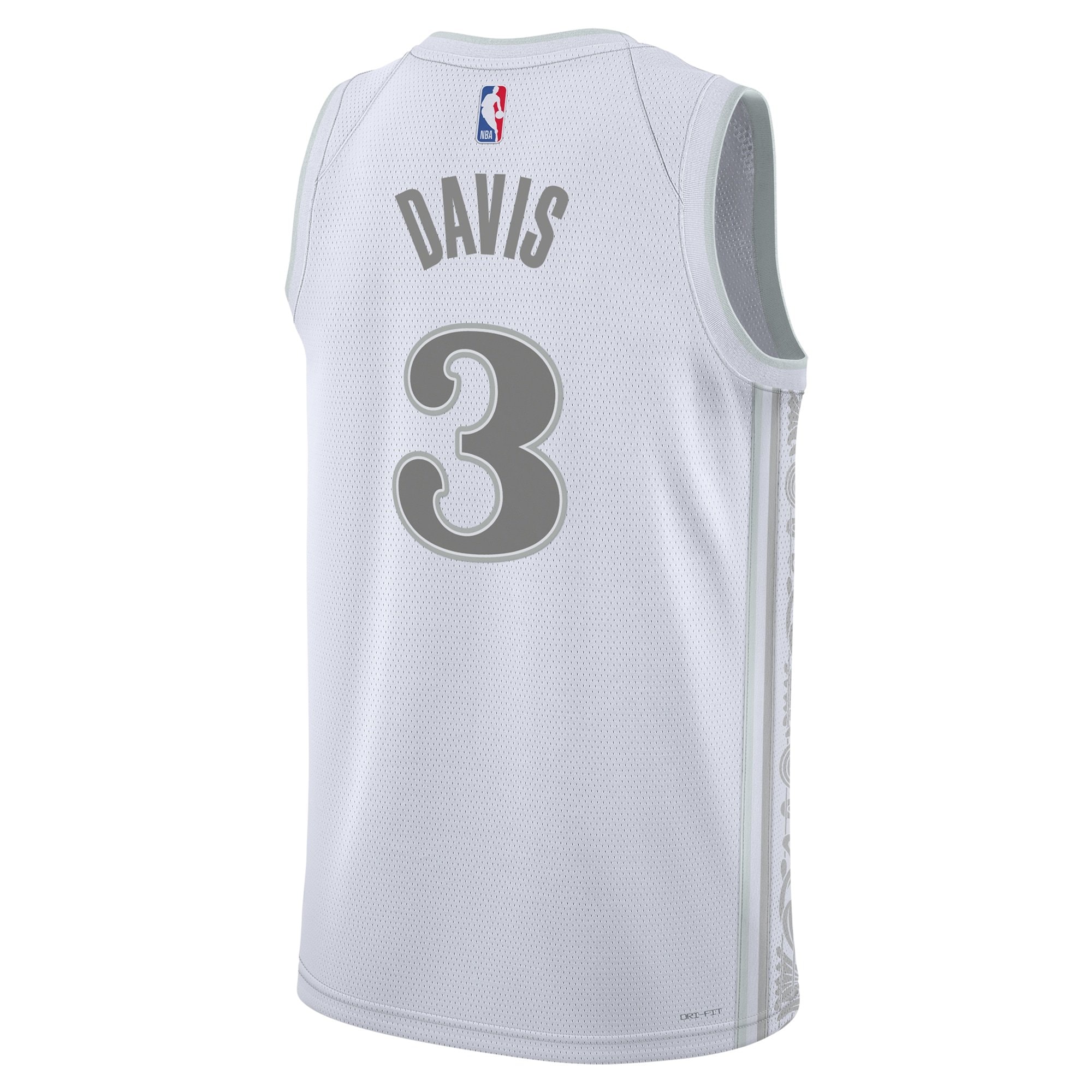 Dallas Mavericks City Edition Swingman Jersey 2024 White Anthony Davis Unisex