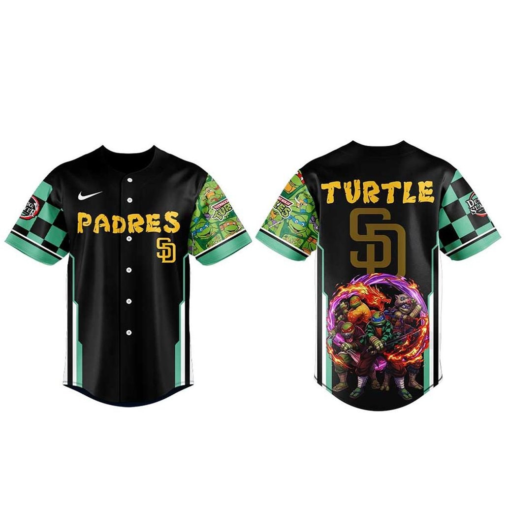 Baseball Team x Teenage Mutant Ninja Turtles and Demon Slayer 2026 Baseball Jersey
