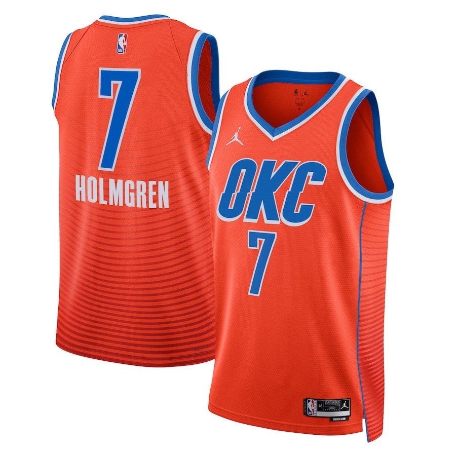 Chet Holmgren Oklahoma City Thunder Unisex Swingman Jersey Statement Edition Orange
