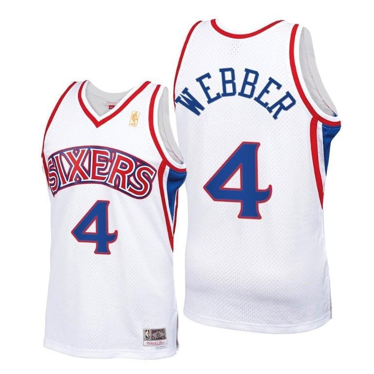 Chris Webber Basketball Team White Throwback 90s Jersey HWC Swingman - Men Jersey