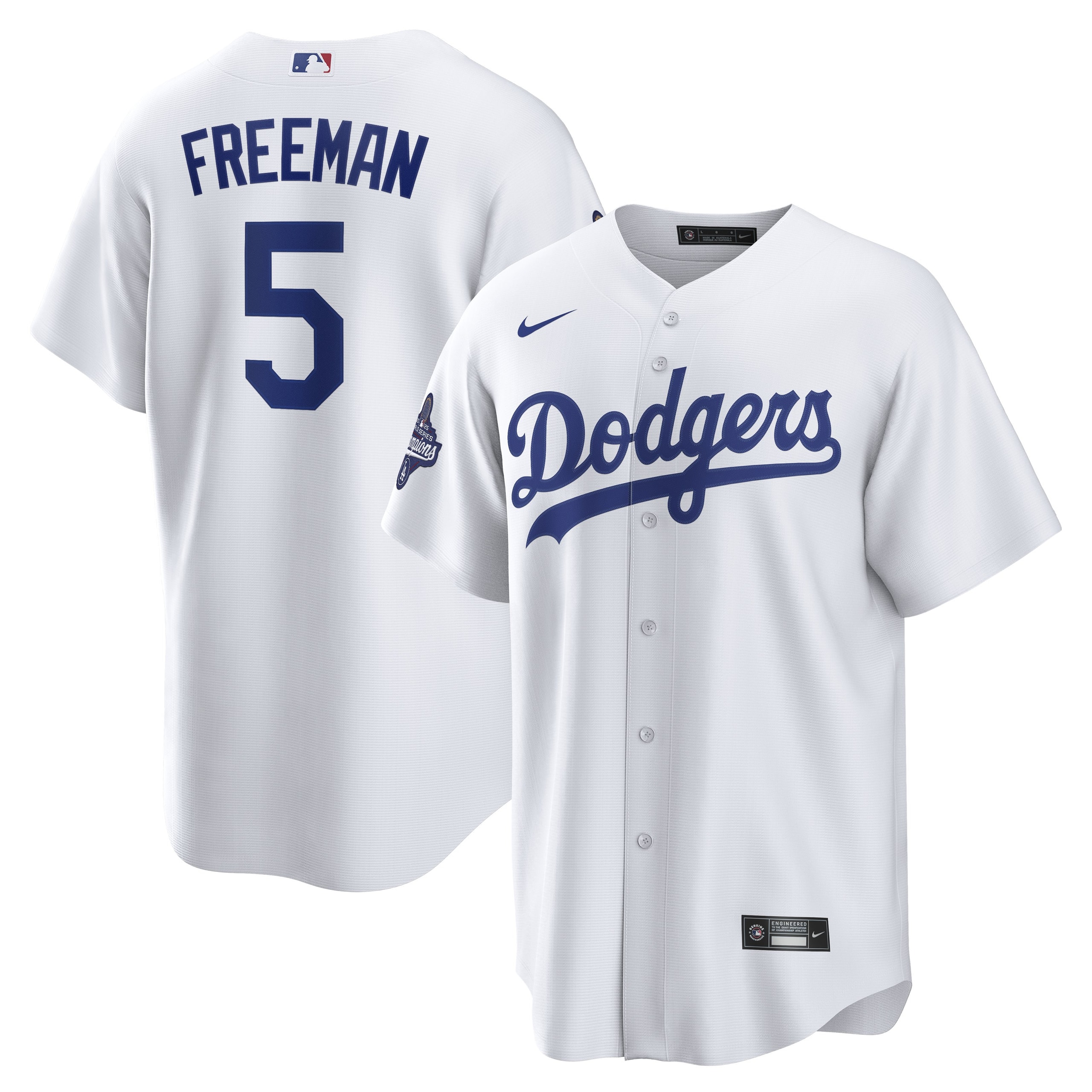 Baseball Team Freddie Freeman White 2025 Sports Event Champions Home Jersey