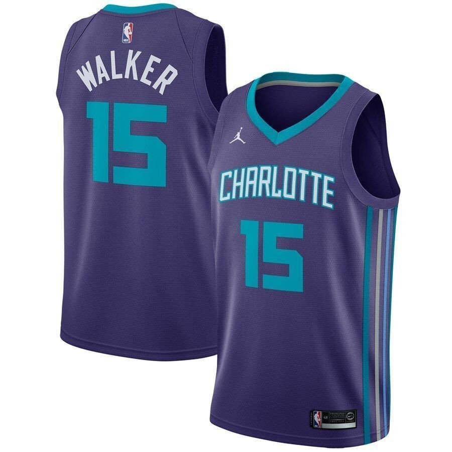 Kemba Walker Basketball Team Swingman Jersey - Statement Edition - Purple