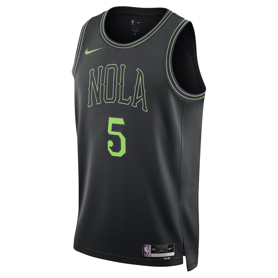 Herbert Jones New Orleans Pelicans 2023/24 City Edition Swingman Jersey Black Multicolor