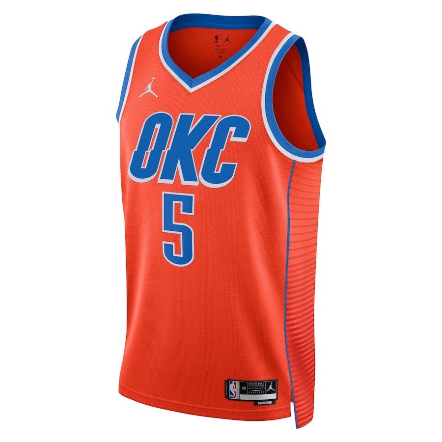 Luguentz Dort 5 Oklahoma City Thunder Unisex Swingman Jersey Statement Edition Orange