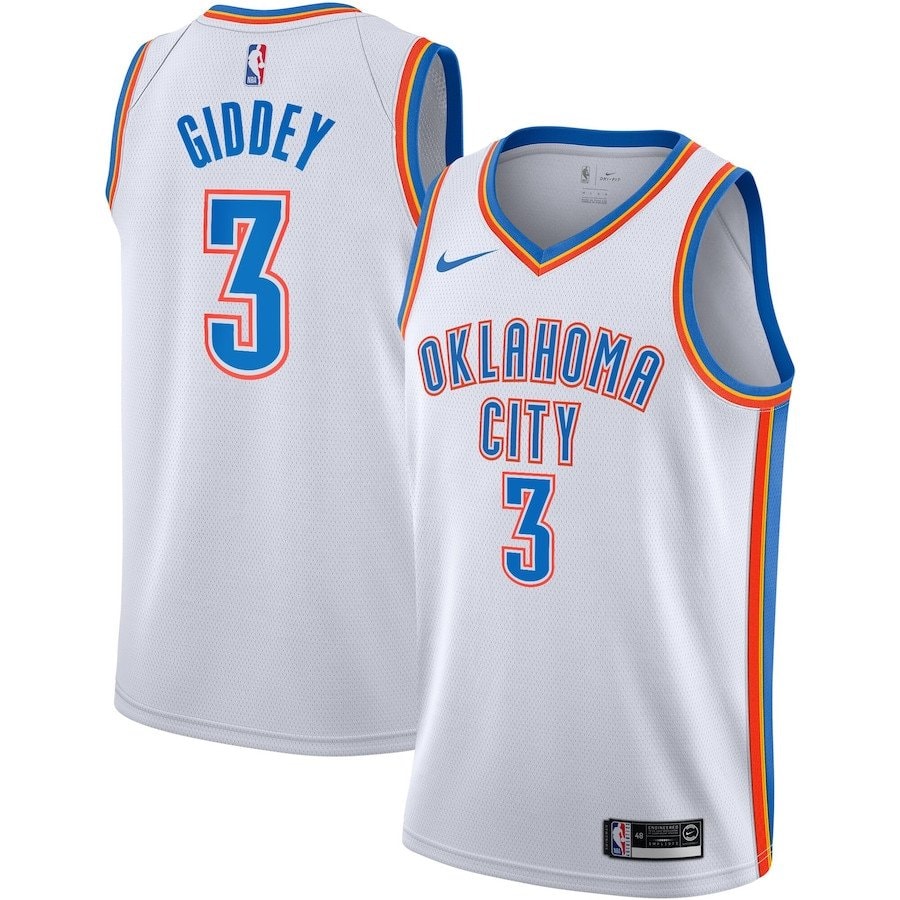 Josh Giddey Oklahoma City Thunder Unisex Swingman Jersey Association Edition White