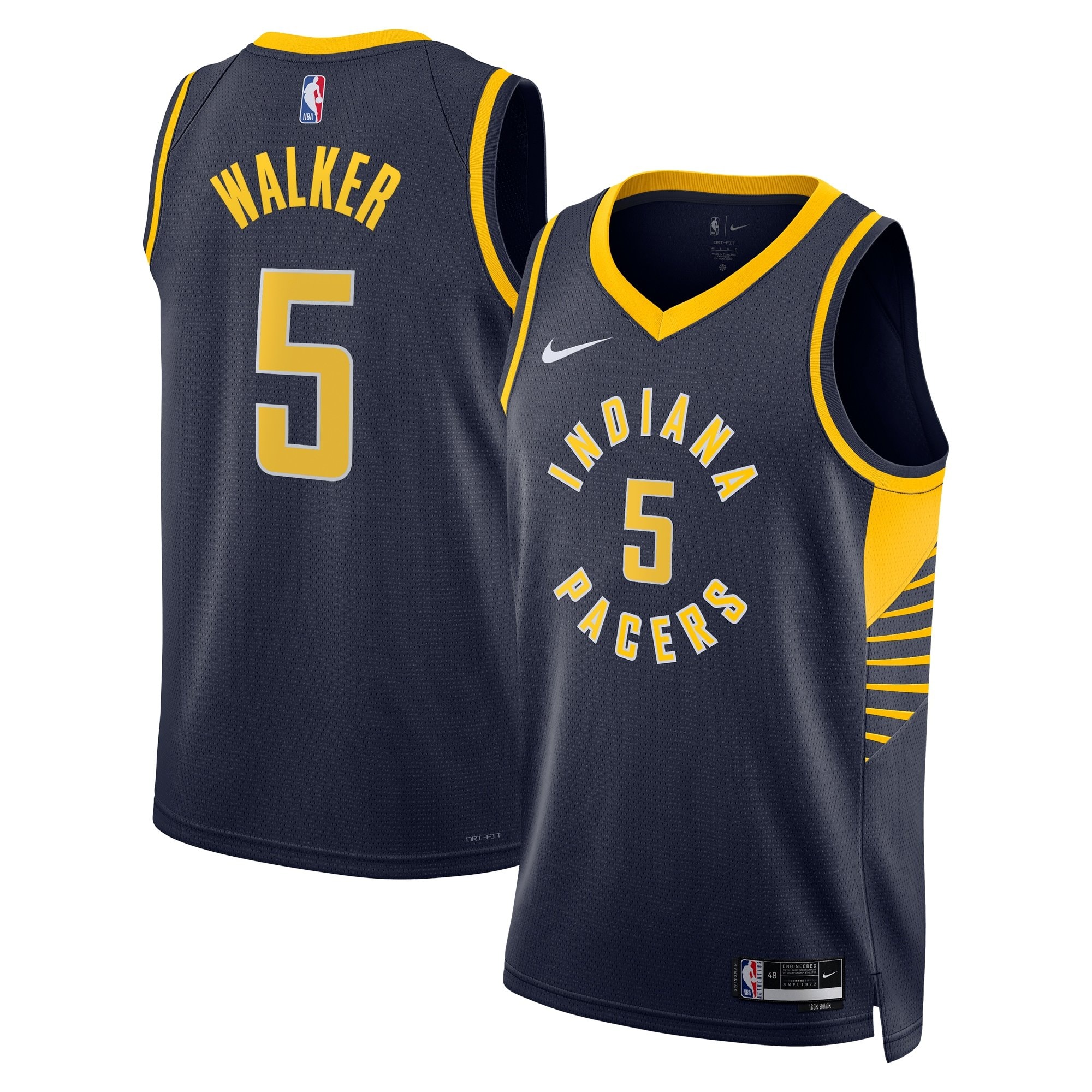 Indiana Pacers Icon Edition Swingman Jersey Navy Jarace Walker Unisex