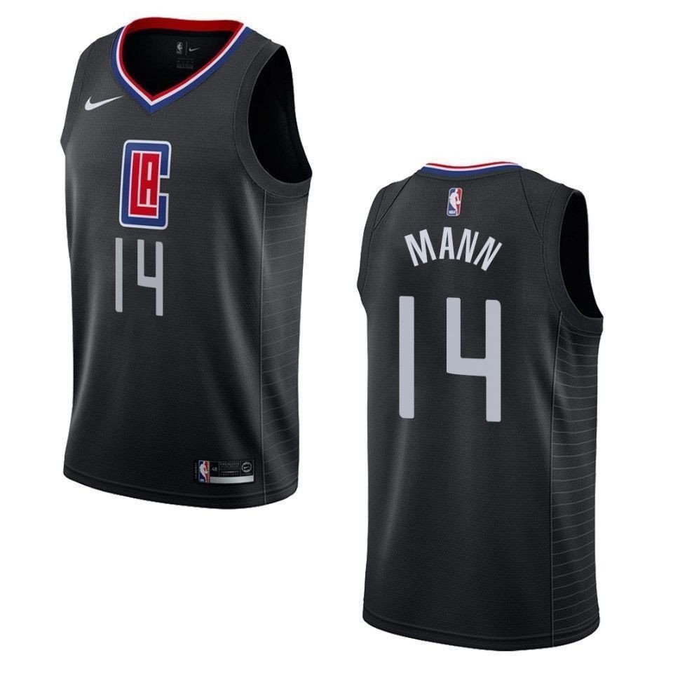Men's Los Angeles Clippers Terance Mann #14 Statement Swingman Jersey Black