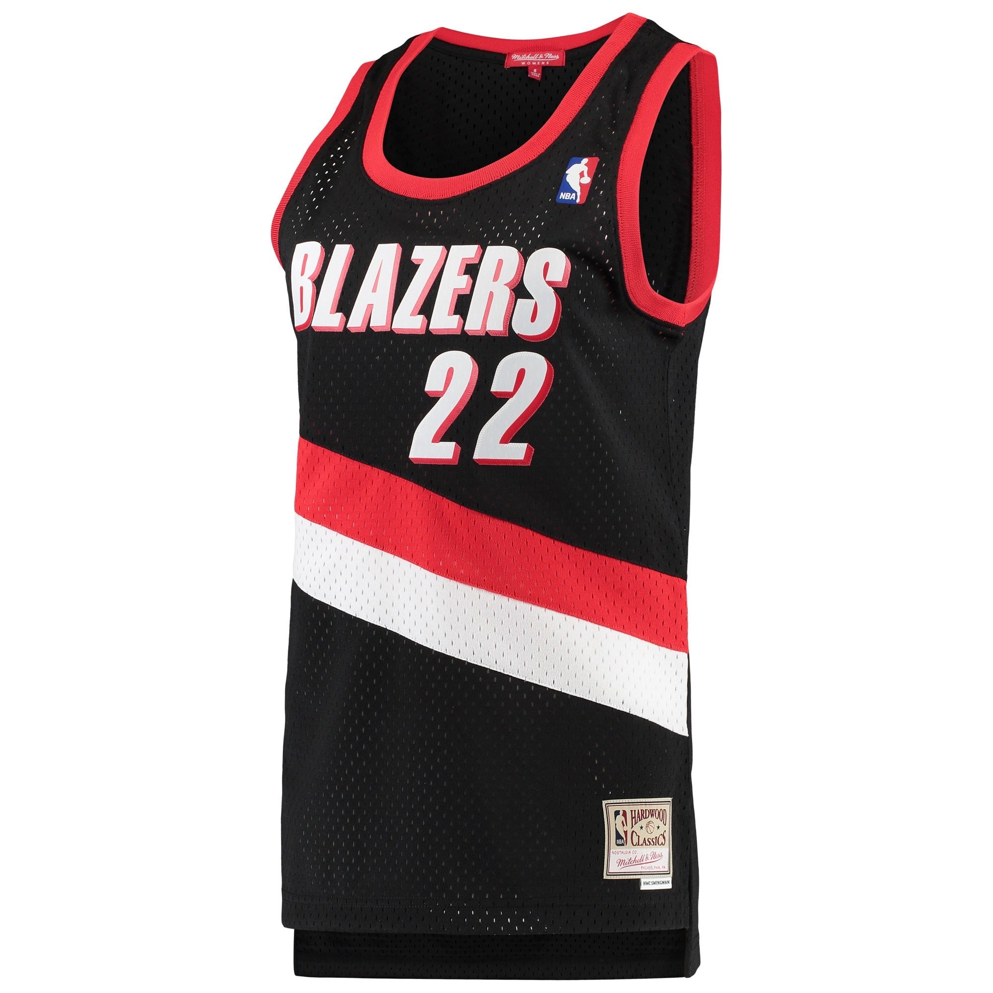 Women's Mitchell & Ness Clyde Drexler Black Portland Trail Blazers 1991-92 Hardwood Classics Swingman Jersey