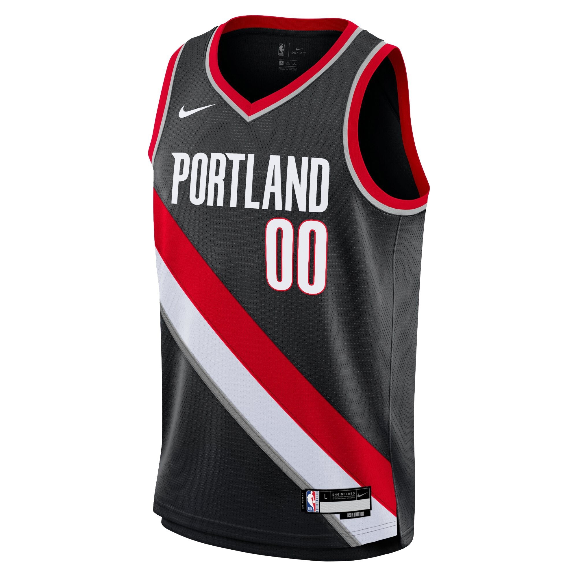 Portland Trail Blazers Scoot Henderson Swingman Jersey Black Youth S-3XL