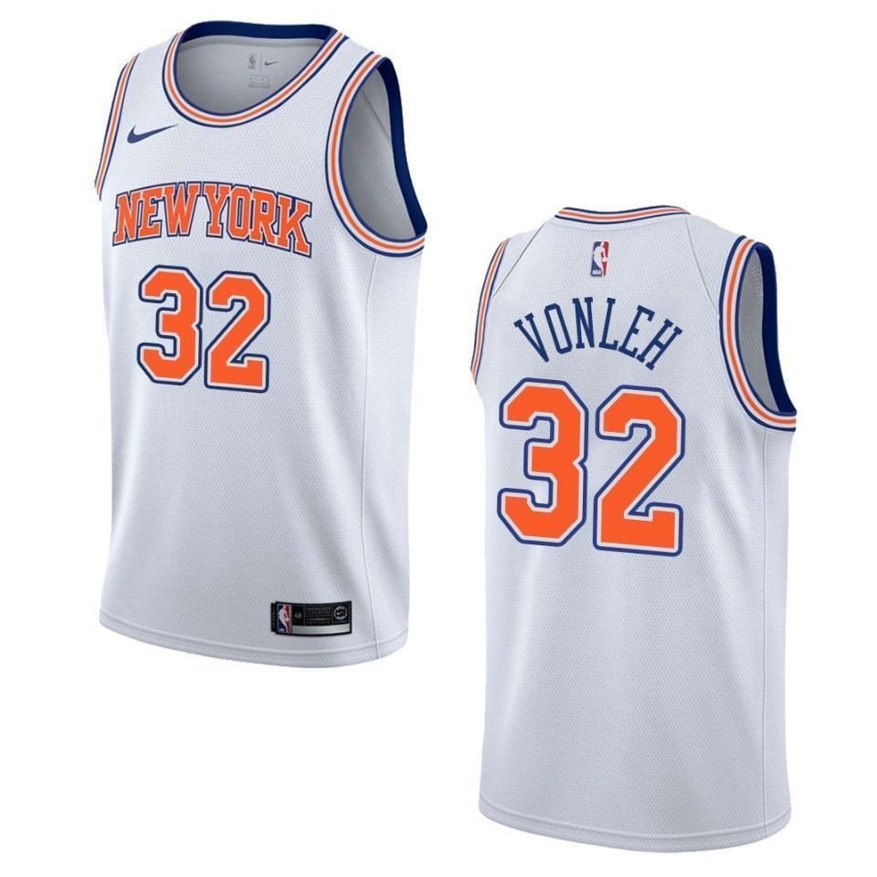 Men's New York Knicks Noah Vonleh #32 Statement Swingman Jersey White