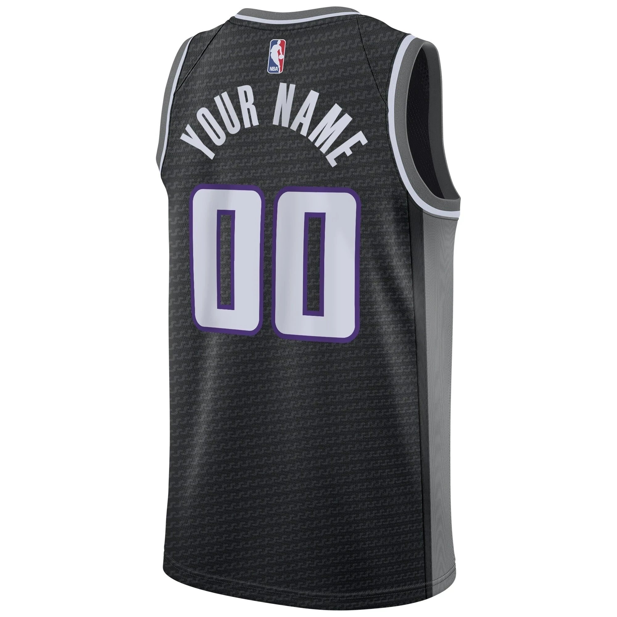 Sacramento Kings Swingman Custom Jersey - Statement Edition - Black