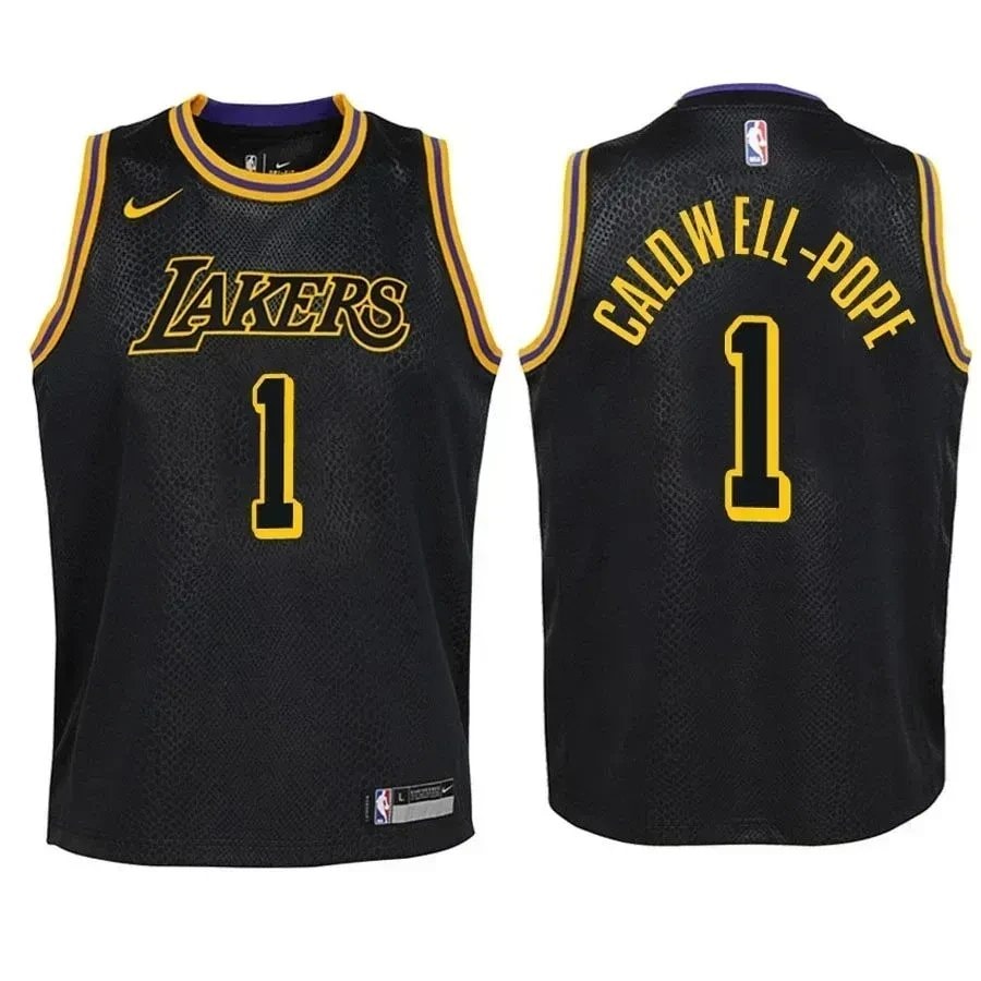 Youth Lakers Kentavious Caldwell-Pope #1 City Edition Black Jersey