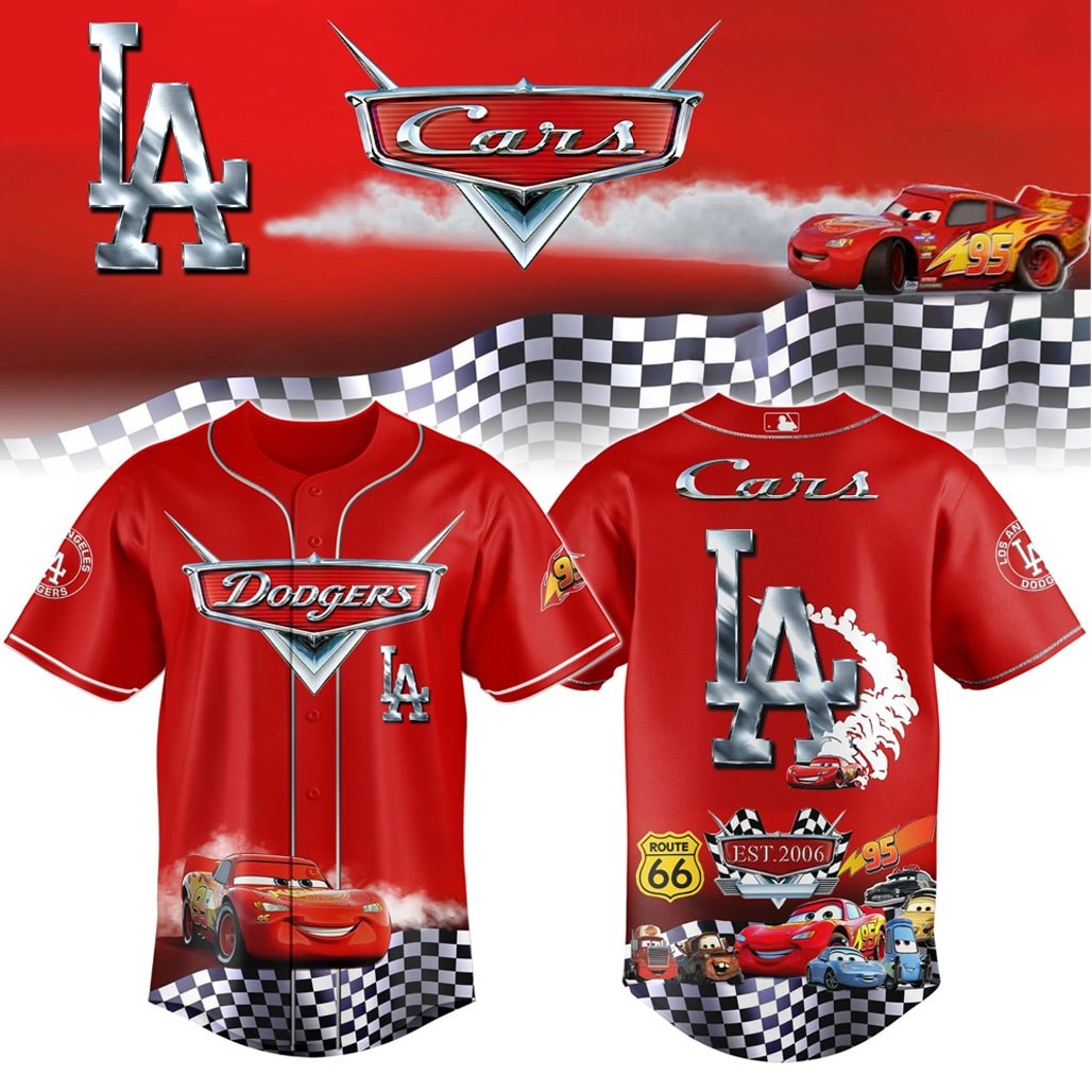 Baseball Team Cars Lightning McQueen Baseball Jersey