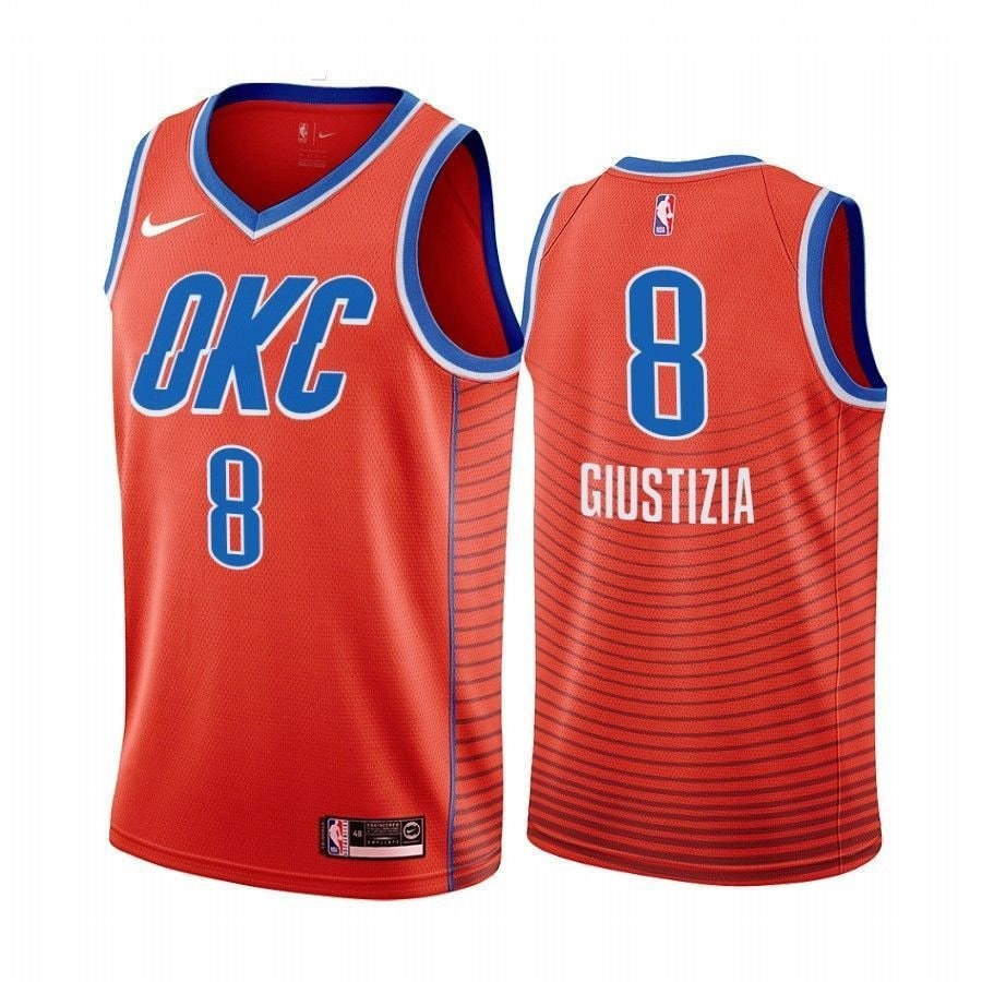 Men's Danilo Gallinari Giustizia Thunder State Multicolor Jersey S-3XL