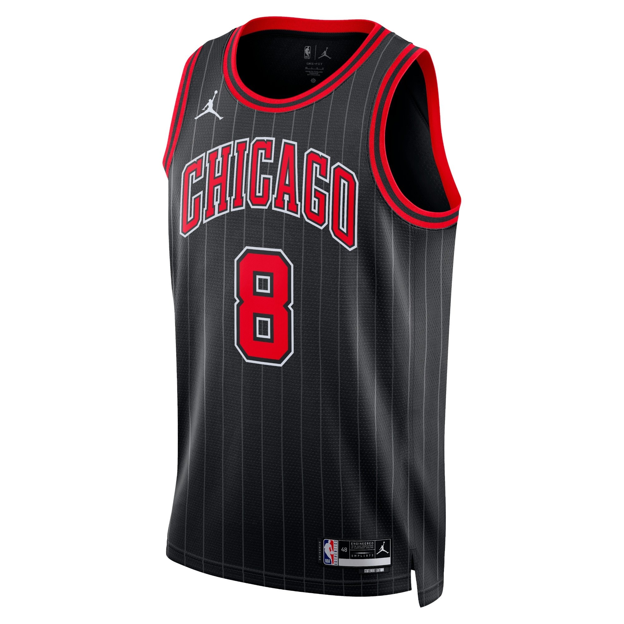 Chicago Bulls Jordan Statement Edition Swingman Jersey Black Zach LaVine Unisex
