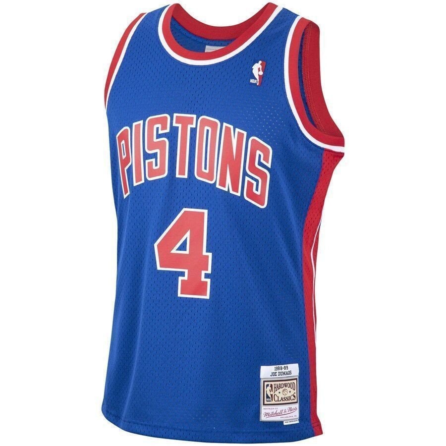 Joe Dumars Detroit Pistons Mitchell & Ness 1988-89 Hardwood Classics Swingman Jersey Blue