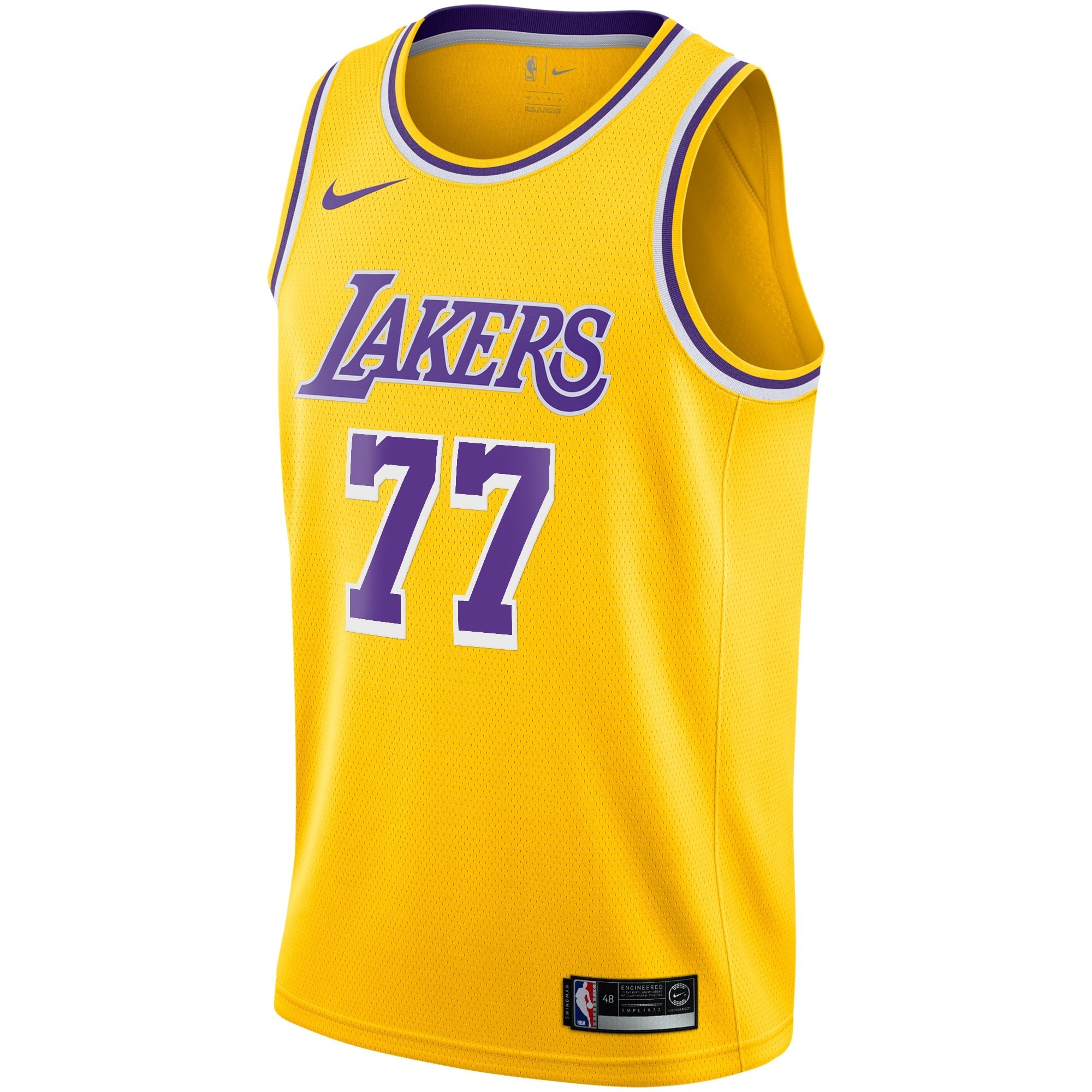 Los Angeles Lakers Icon Edition Swingman Jersey Gold Luka Doncic Youth