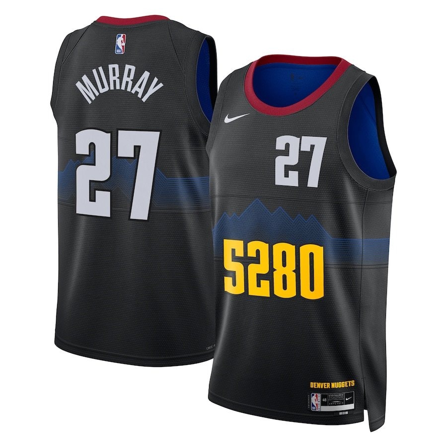 Jamal Murray 27 Denver Nuggets 2023/24 City Edition Swingman Jersey Black