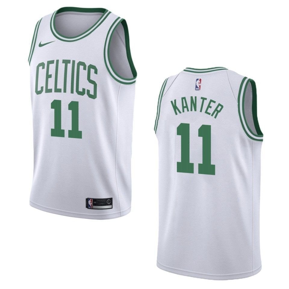 Men's Boston Celtics Enes Kanter #11 Association Swingman Jersey White