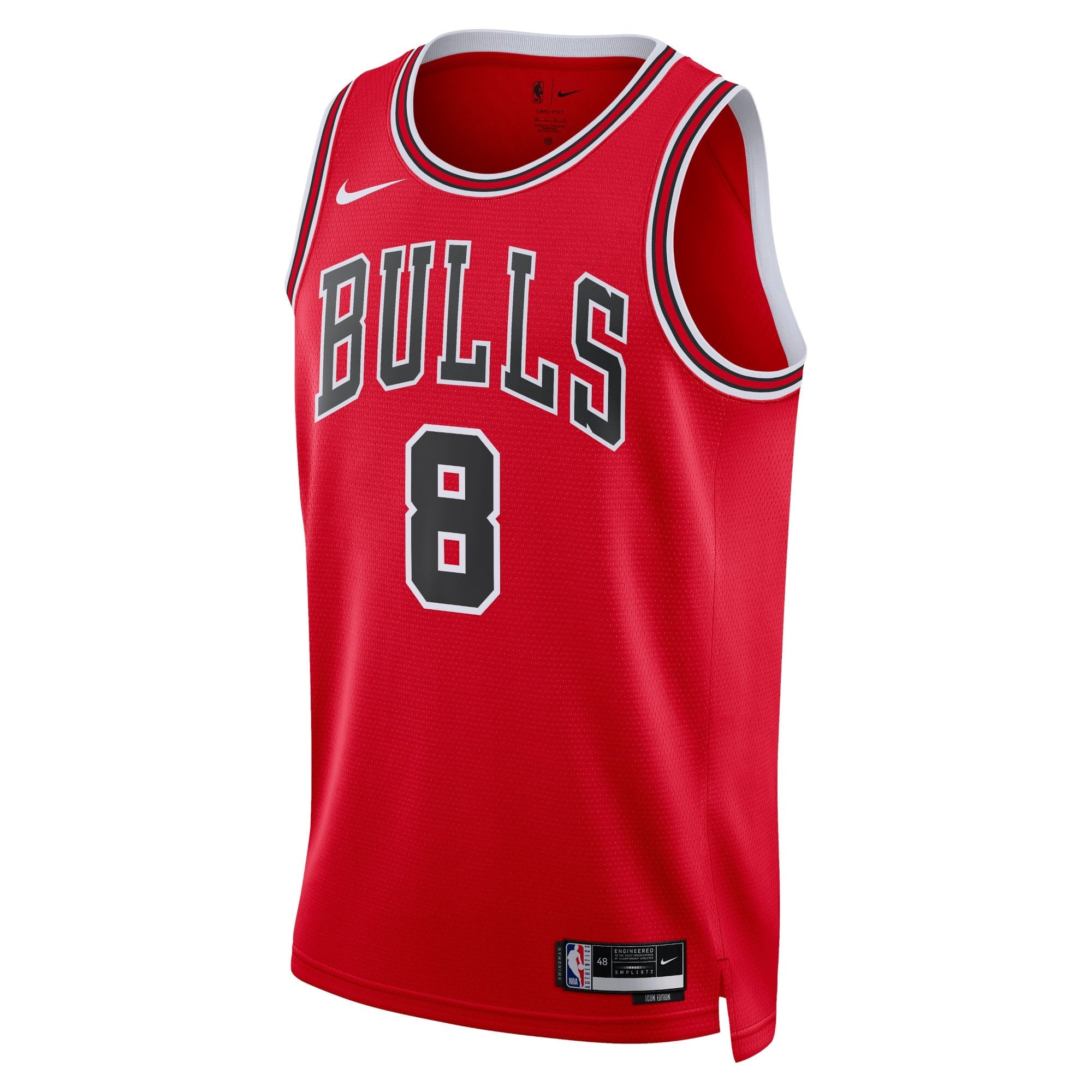 Chicago Bulls Icon Edition Swingman Jersey Red Zach LaVine Unisex