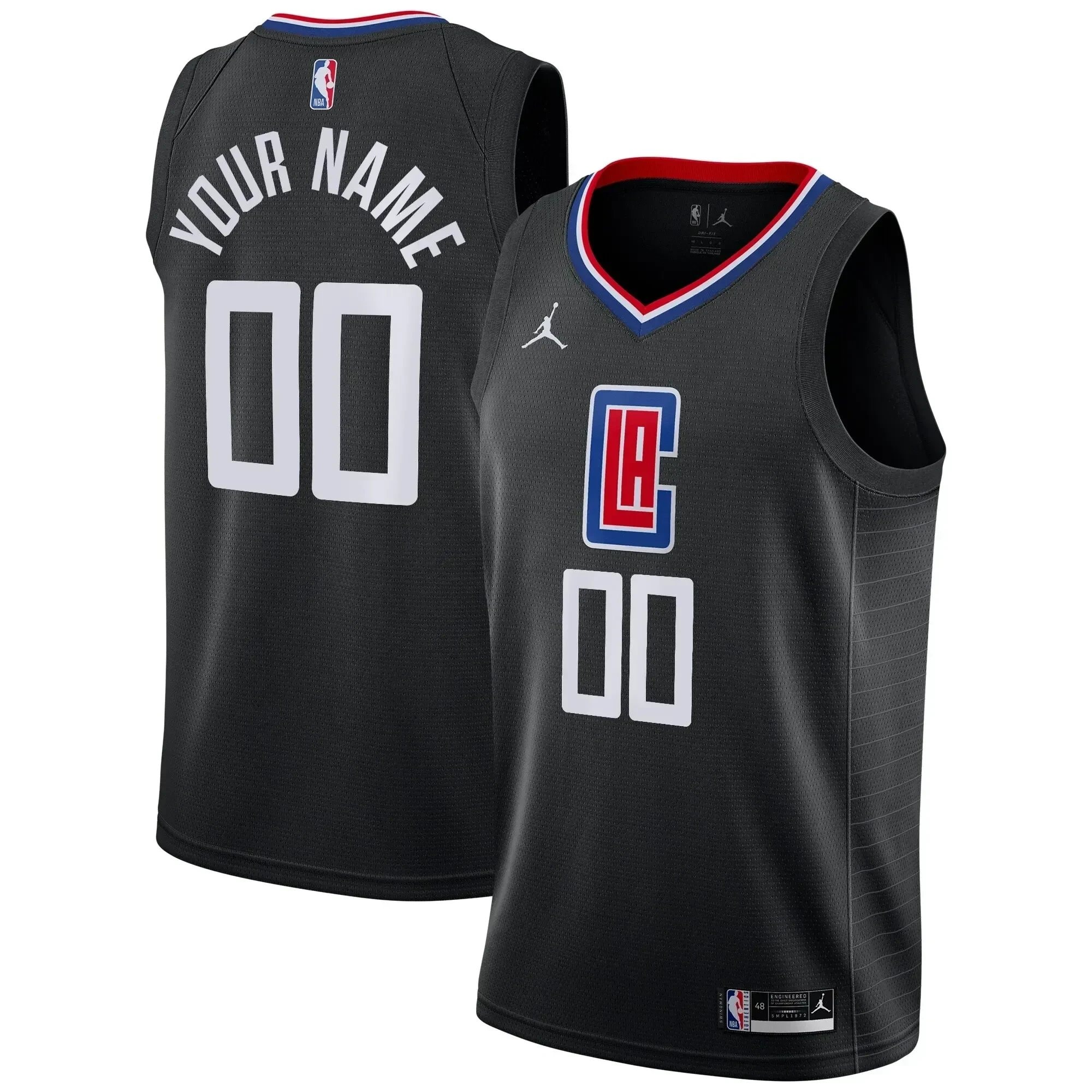 Basketball Team Swingman Custom Jersey - Statement Edition - Black