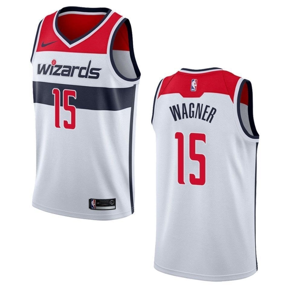 Men's Washington Wizards Moritz Wagner #15 Association Swingman Jersey White