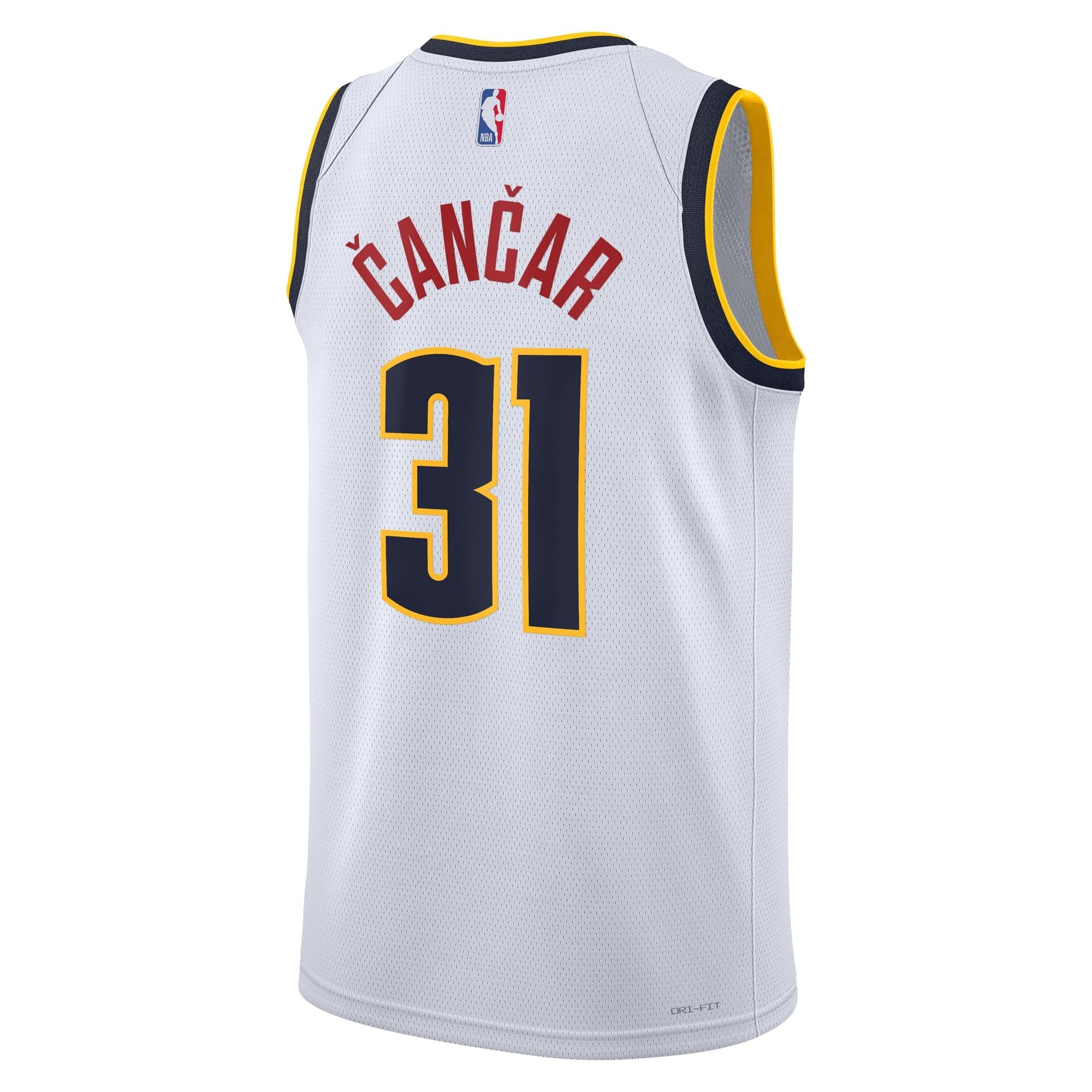 Denver Nuggets Association Edition Swingman Jersey White Vlatko Cancar Unisex