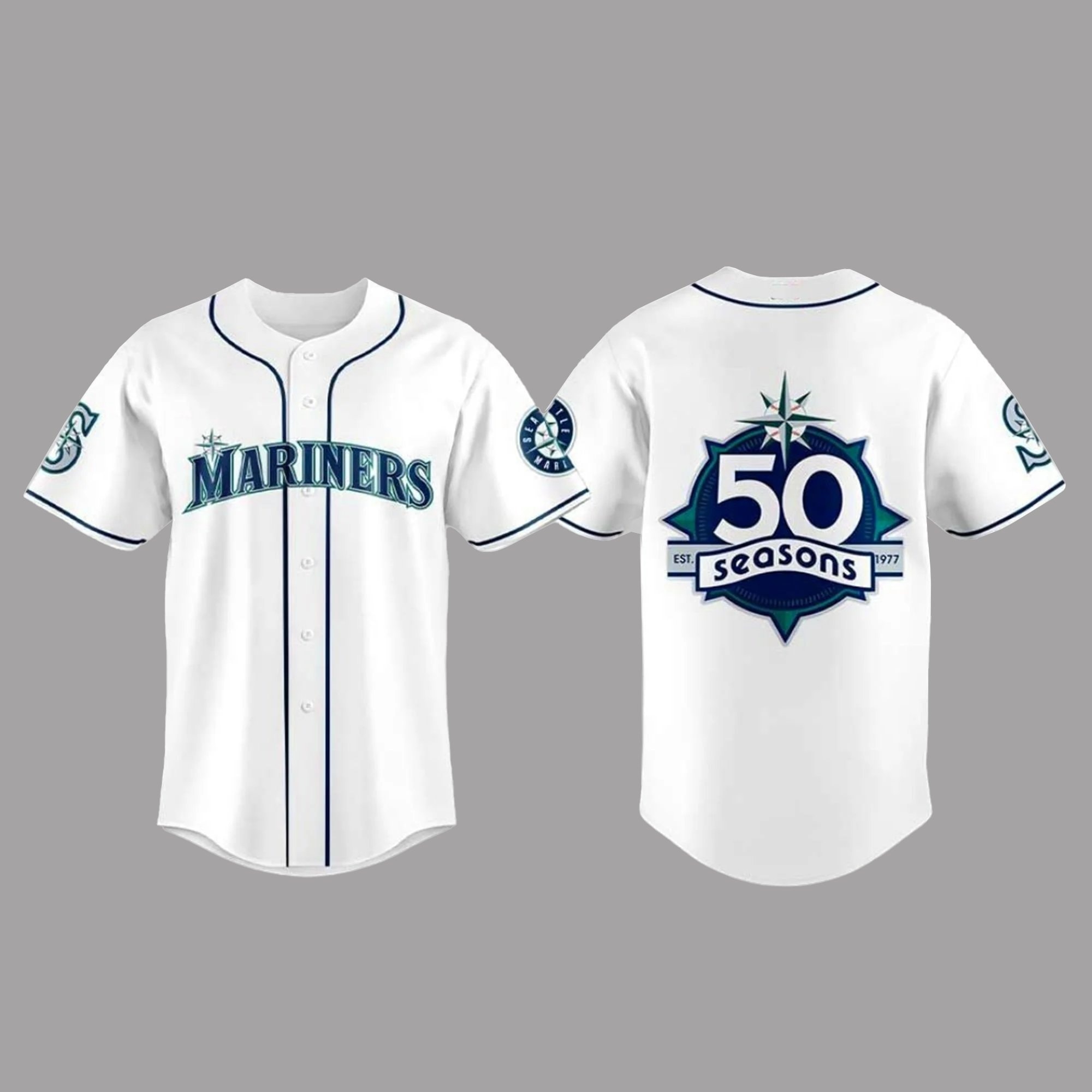 2026 Baseball Team 50th Seasons Celebration Weekend Baseball Jersey White