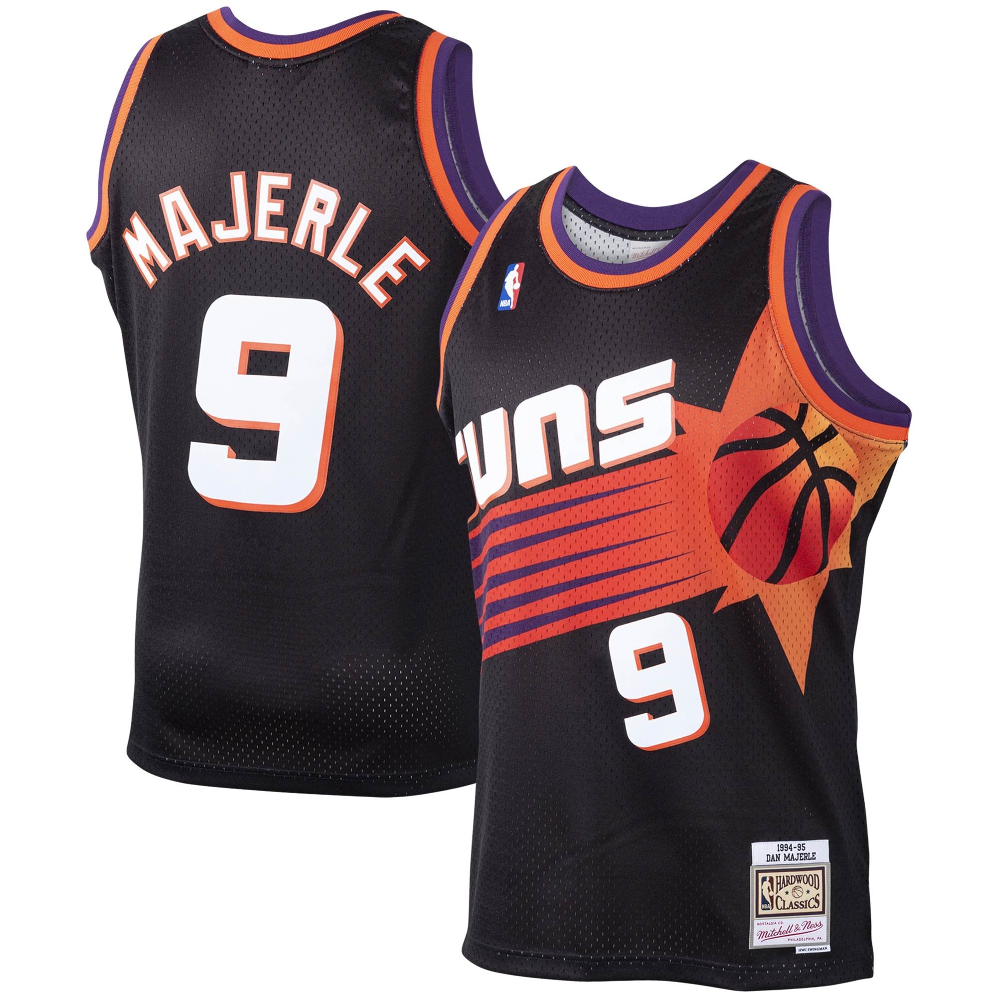 Men's Mitchell & Ness Dan Majerle Black Phoenix Suns 1994-95 Hardwood Classics Swingman Jersey