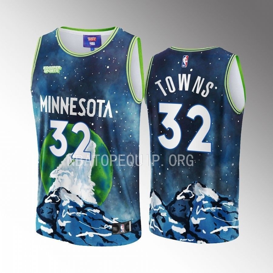 Karl-Anthony Towns 32 Basketball Team Basketball & KidSuper Studios Unisex Hometown Jersey