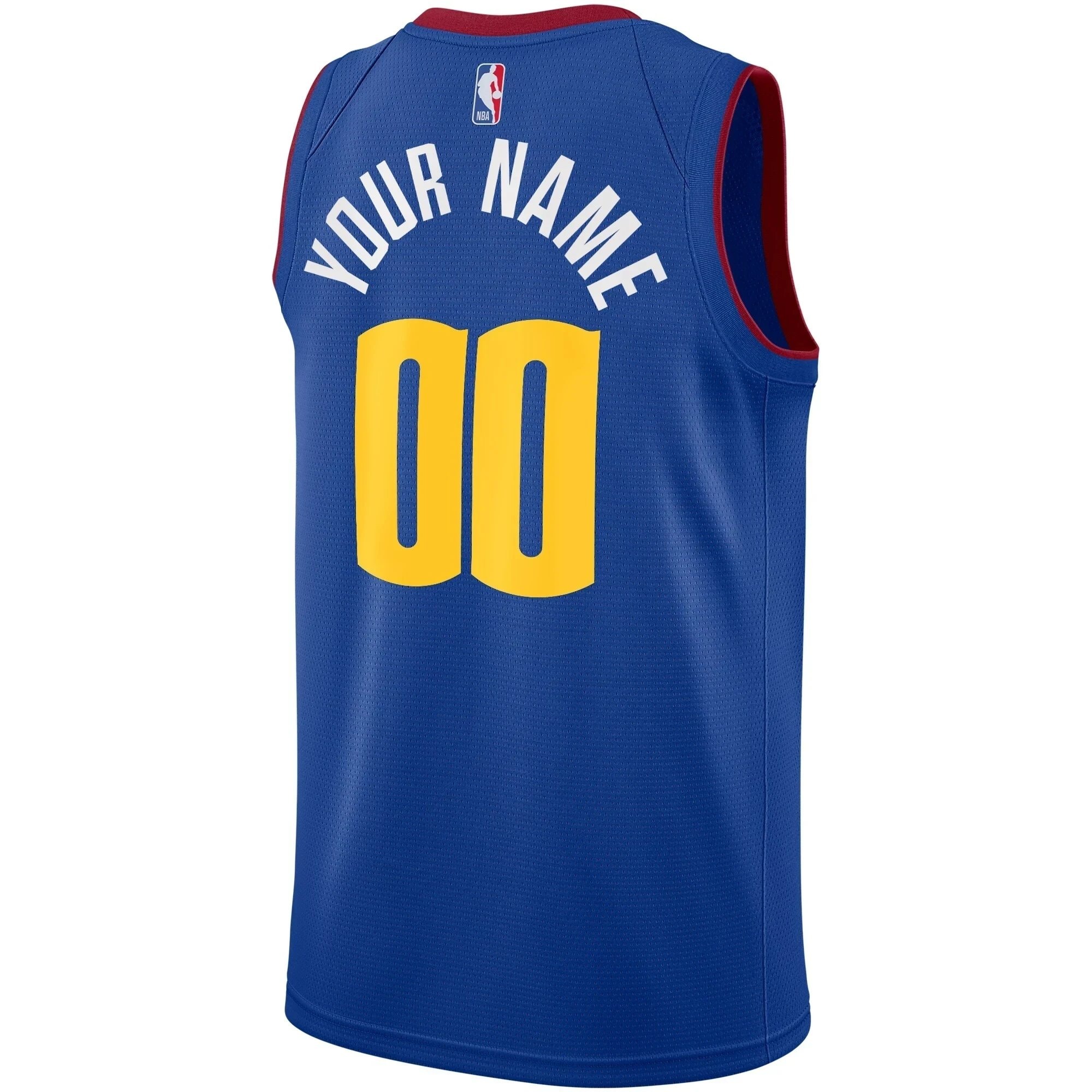 Denver Nuggets Swingman Custom Jersey Statement Edition Blue Unisex