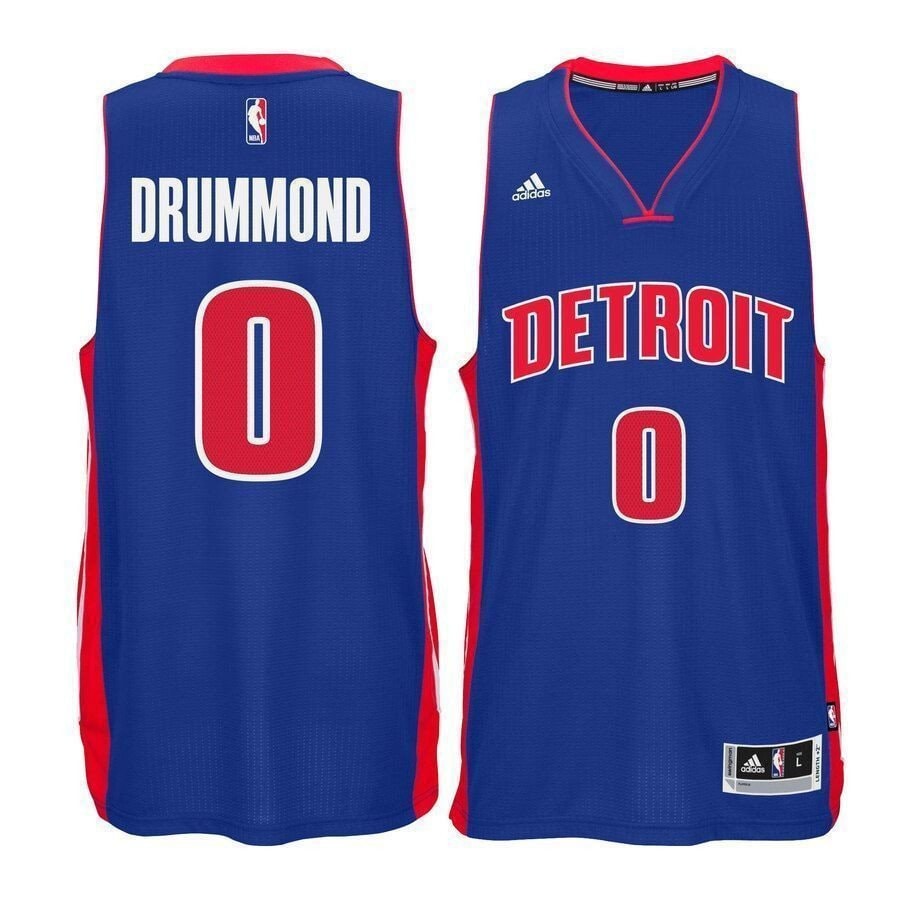 Andre Drummond Detroit Pistons Swingman Climacool Jersey Blue Unisex