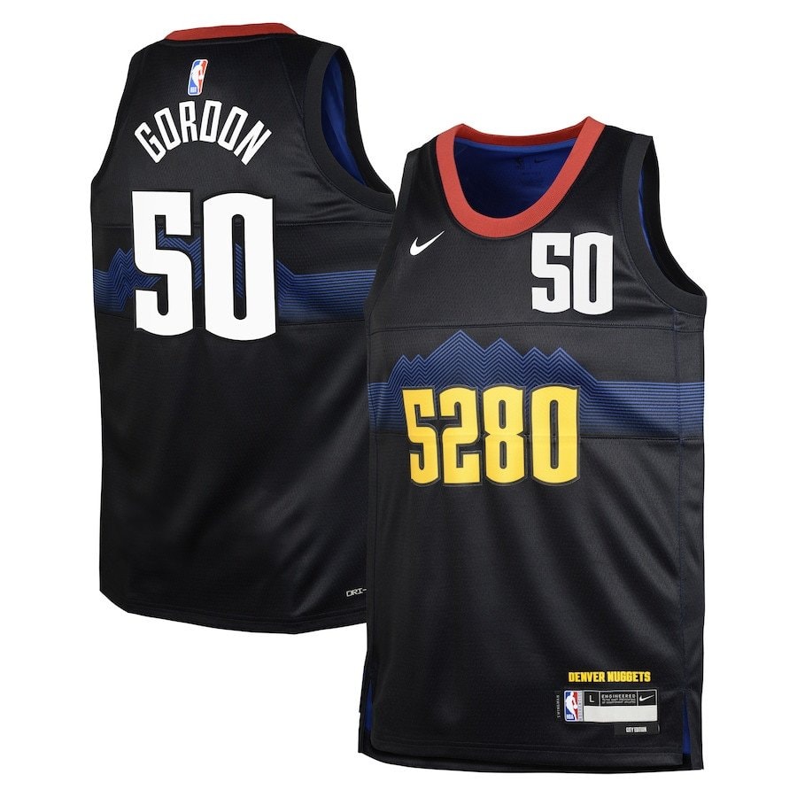 Aaron Gordon 50 Denver Nuggets 2023/24 City Edition Swingman Youth Jersey Black
