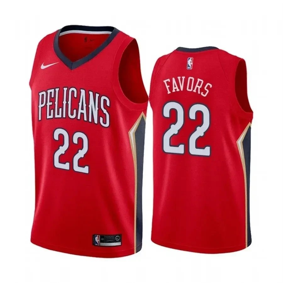 Men's New Orleans Pelicans Derrick Favors #22 State Jersey Multicolor