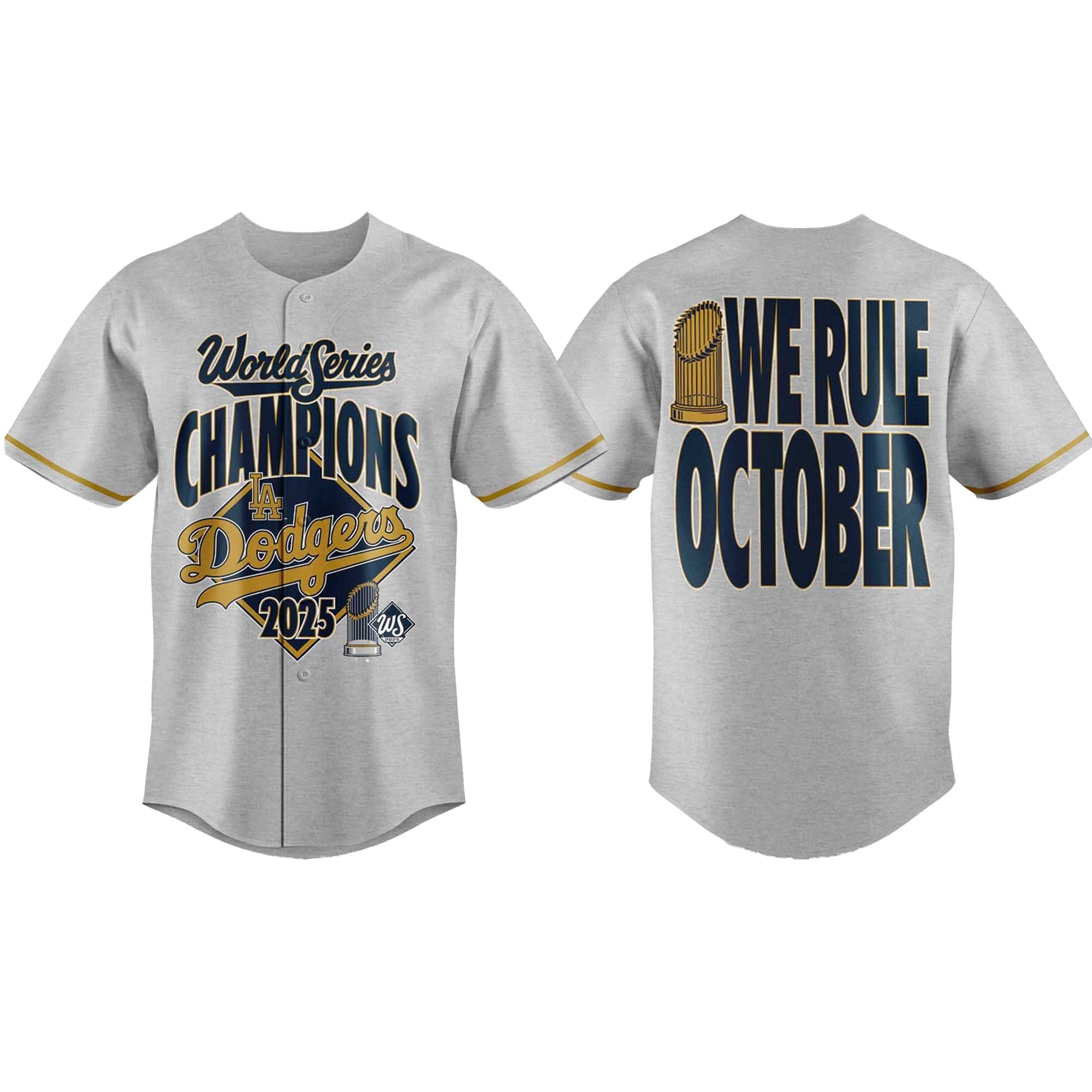 Baseball Team We Rule October Sports Event Champions 2025 Baseball Jersey