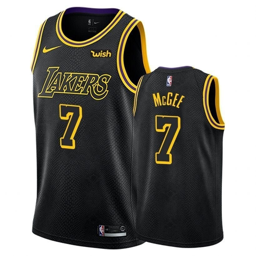 Men's JaVale McGee #7 Los Angeles Lakers City Black Jersey S-3XL