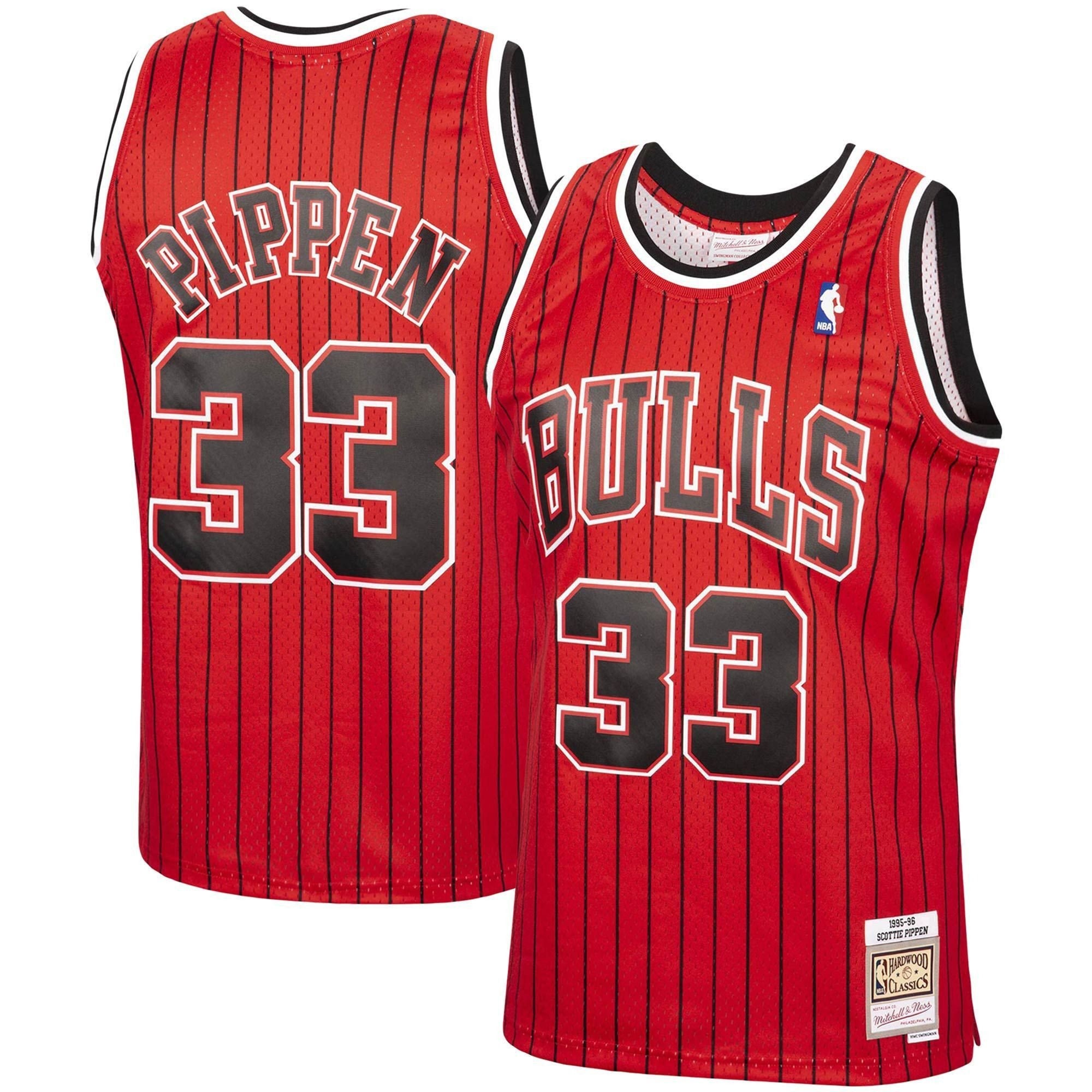 Scottie Pippen Chicago Bulls Mitchell & Ness 1995-96 Hardwood Classics Reload Swingman Jersey Red