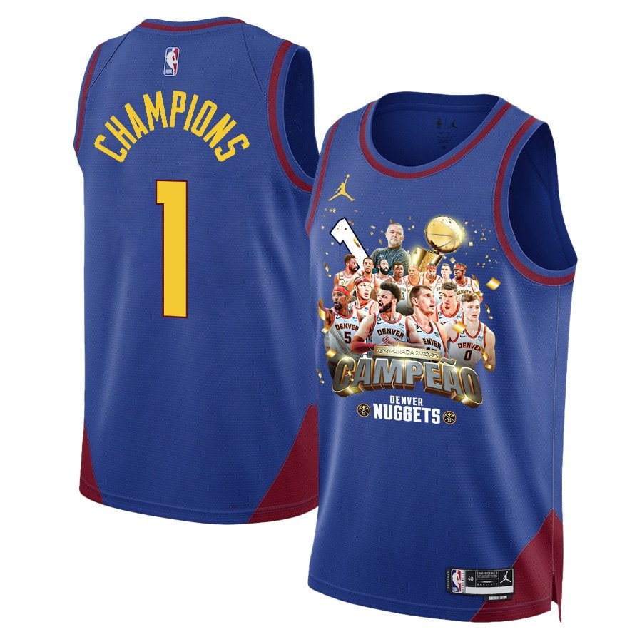 Denver Nuggets Journey To 1st Championship 2023 NBA Finals Swingman Jersey Blue Unisex