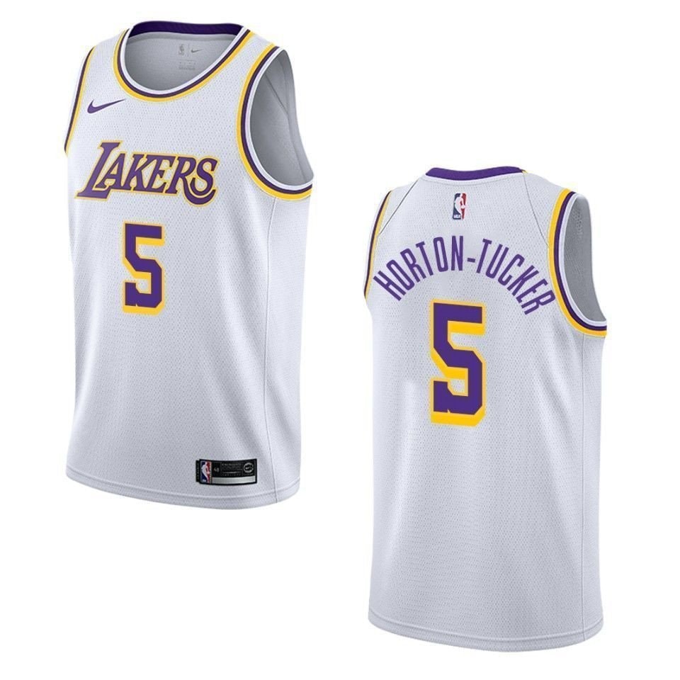 Men's Los Angeles Lakers Talen Horton-Tucker #5 Association Swingman Jersey White