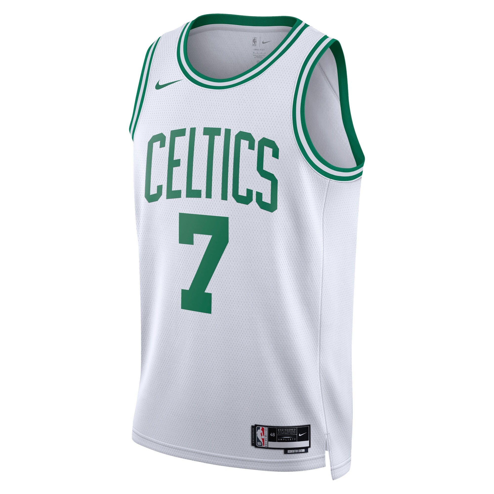 Boston Celtics Association Edition Swingman Jersey White Jaylen Brown Unisex