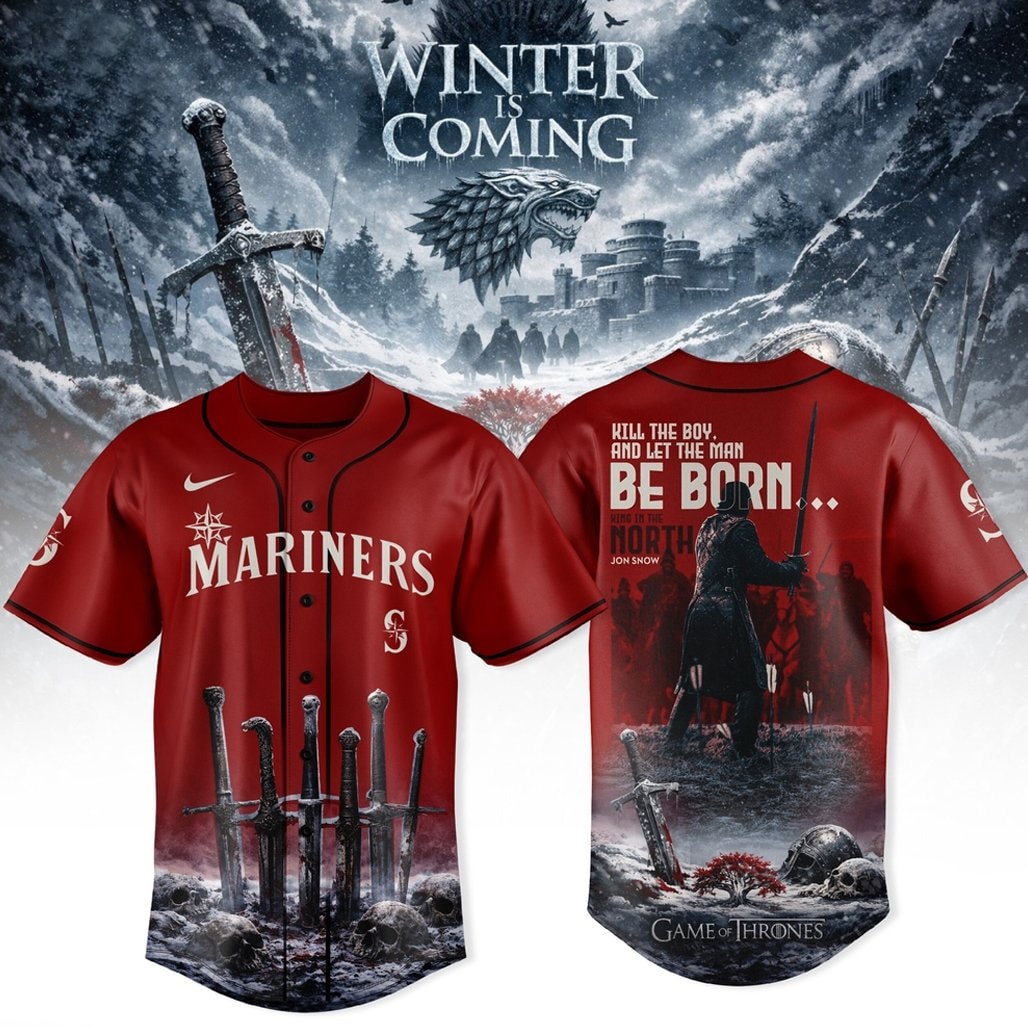 Baseball Team x Game of Thrones Jon Snow Kill The Boy And Let The Man Be Born Baseball Jersey