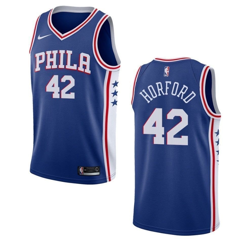 Men's Philadelphia 76ers 42 Al Horford Icon Swingman Jersey Blue
