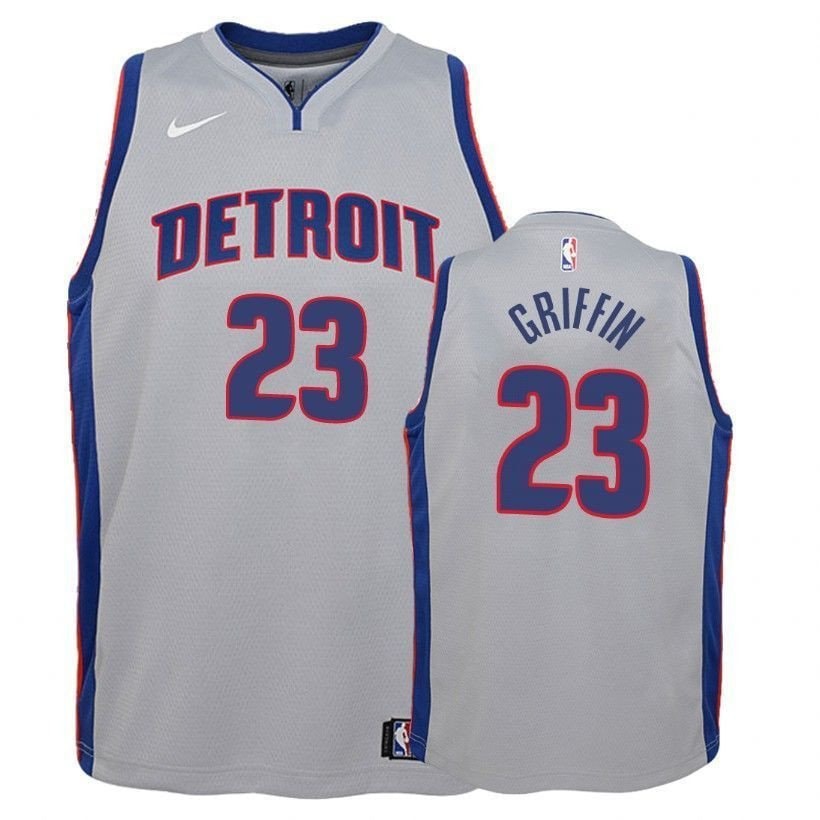 Youth Basketball Team Blake Griffin 23 Statet Gray Jersey