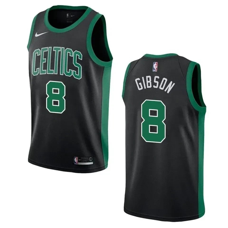Men's Basketball Team 8 Jonathan Gibson Statement Swingman Jersey - Black